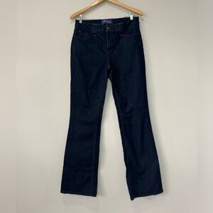 NYDJ Women's Dark Indigo Slightly Flare Bootcut High waist Jeans size 12